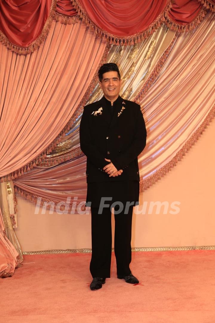 Manish Malhotra attend Radhika Merchant and Anant Ambani Sangeet Ceremony