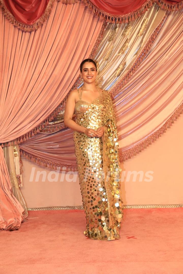 Sanya Malhotra attend Radhika Merchant and Anant Ambani Sangeet Ceremony