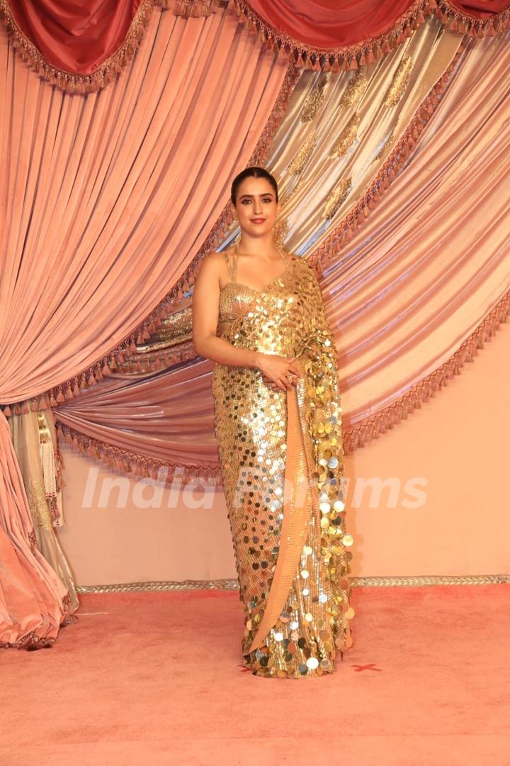 Sanya Malhotra attend Radhika Merchant and Anant Ambani Sangeet Ceremony