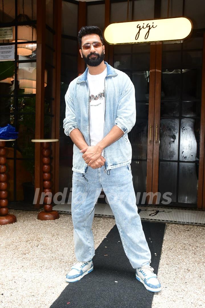 Vicky Kaushal snapped promoting their upcoming film Bad Newz