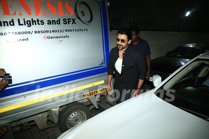 Suriya attend the screening of Sarfira