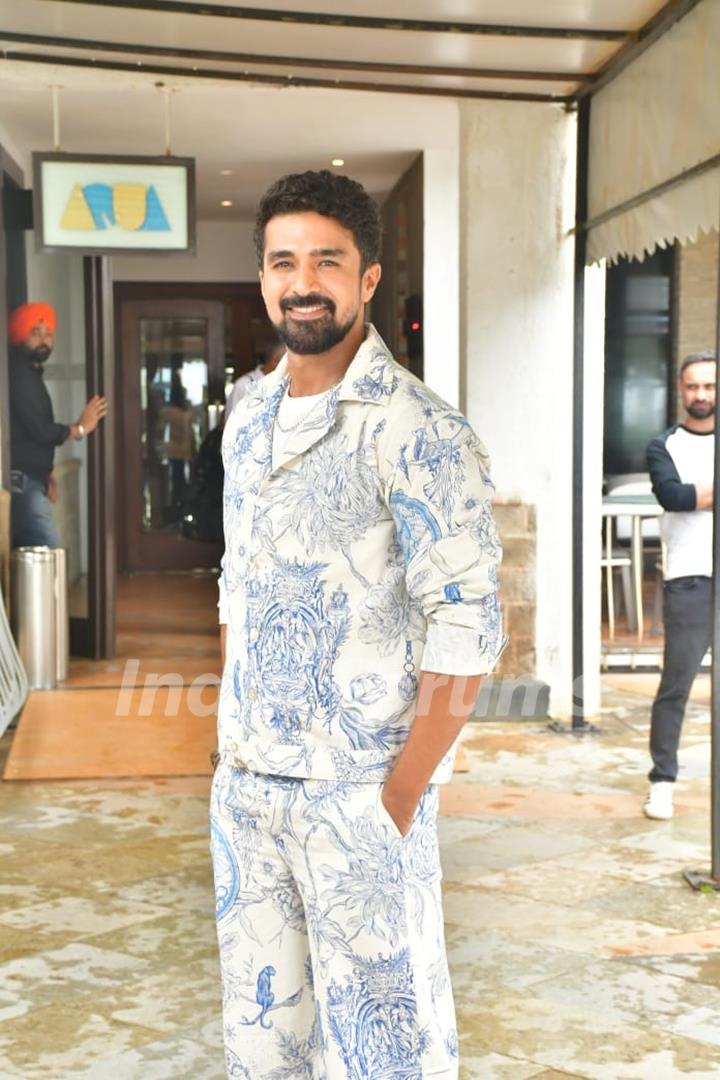 Saqib Saleem snapped promoting their film Kakuda