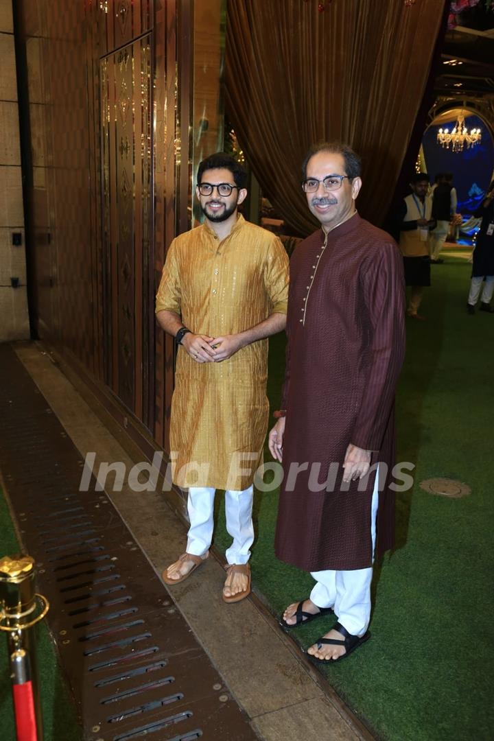 Uday Thackeray and Aditya Thackeray attend Anant Ambani and Radhika Merchant’s mehendi ceremony