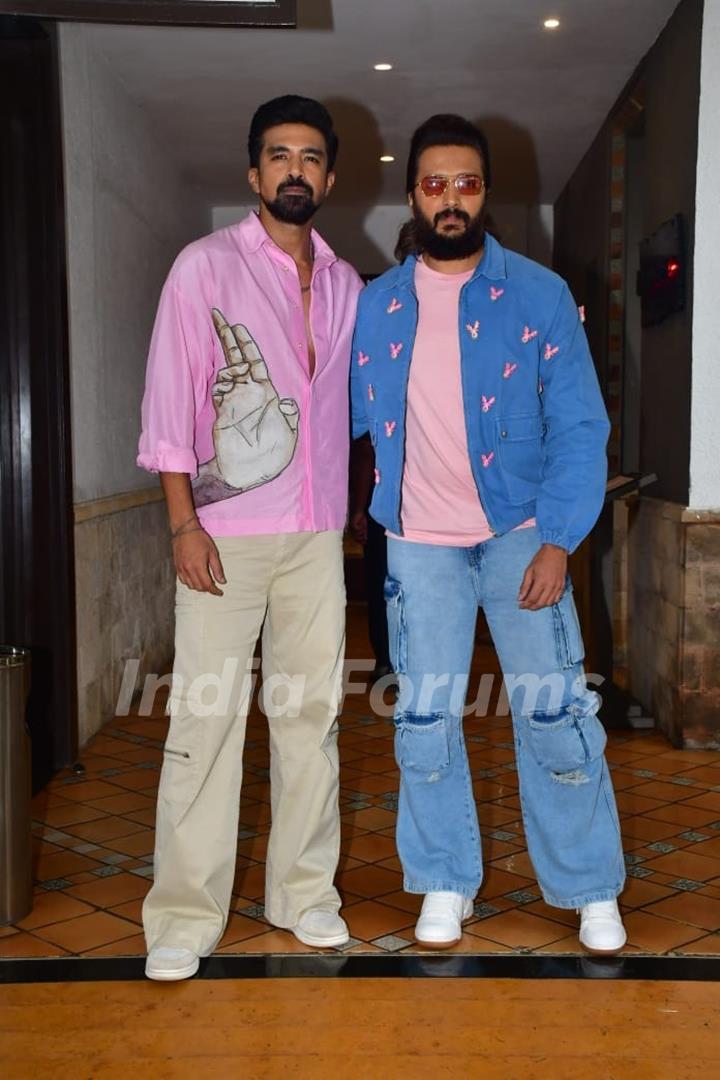 Riteish Deshmukh and Saqib Saleem snapped promoting their film Kakuda