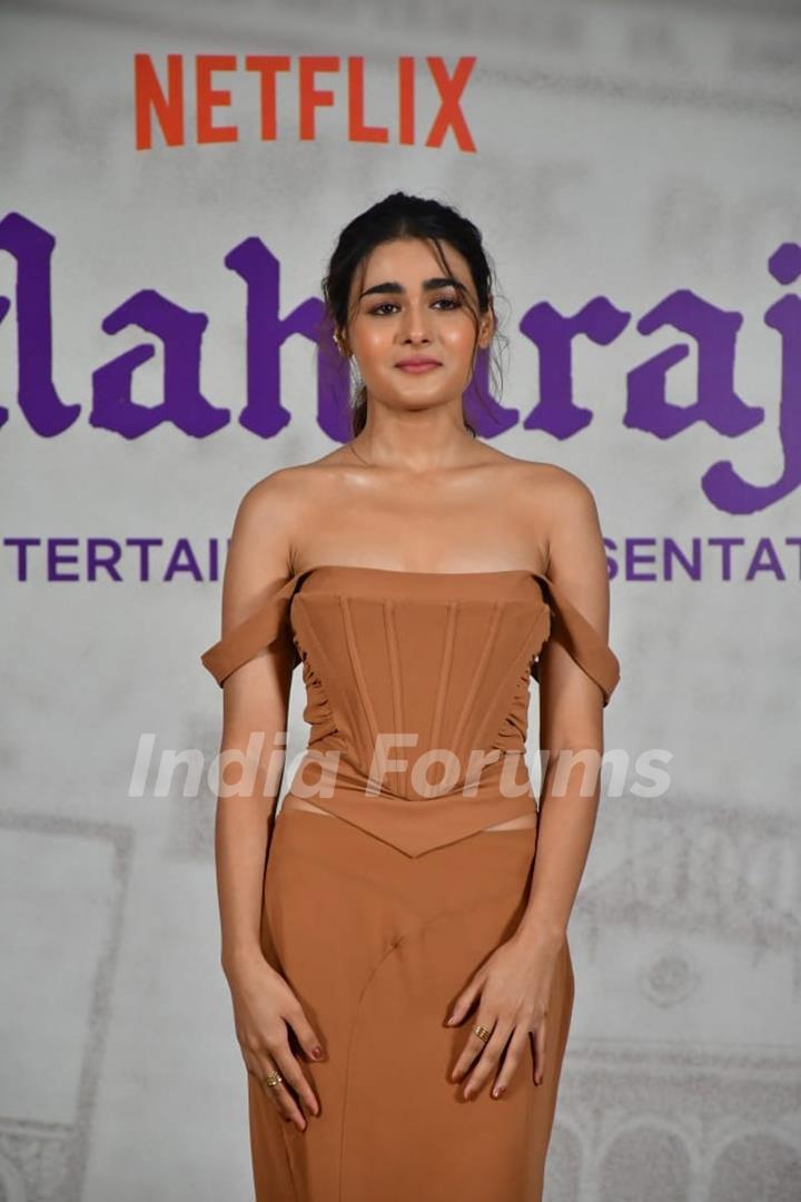 Shalini Pandey attend the Maharaj press conferance