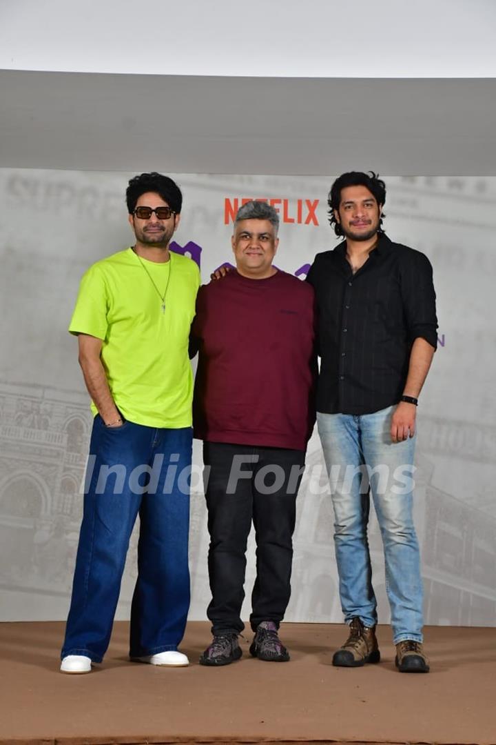 Junaid Khan and Jaideep Ahlawat attend the Maharaj press conferance