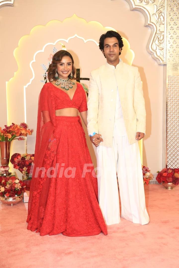 Rajkummar Rao and Patralekhaa at Anant Ambani and Radhika Merchant's Wedding Ceremony