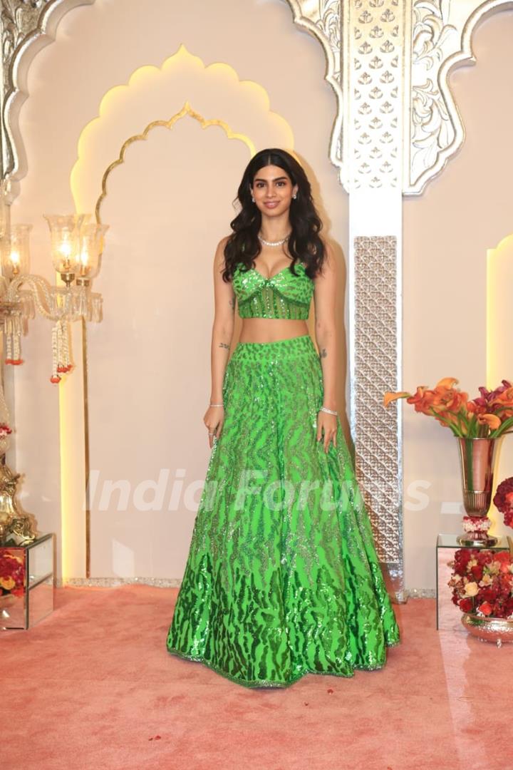 Khushi Kapoor at Anant Ambani and Radhika Merchant's Wedding Ceremony