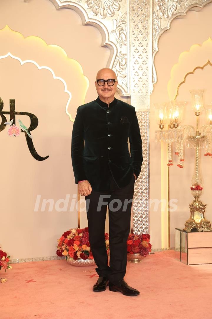 Anupam Kher at Anant Ambani and Radhika Merchant's Wedding Ceremony