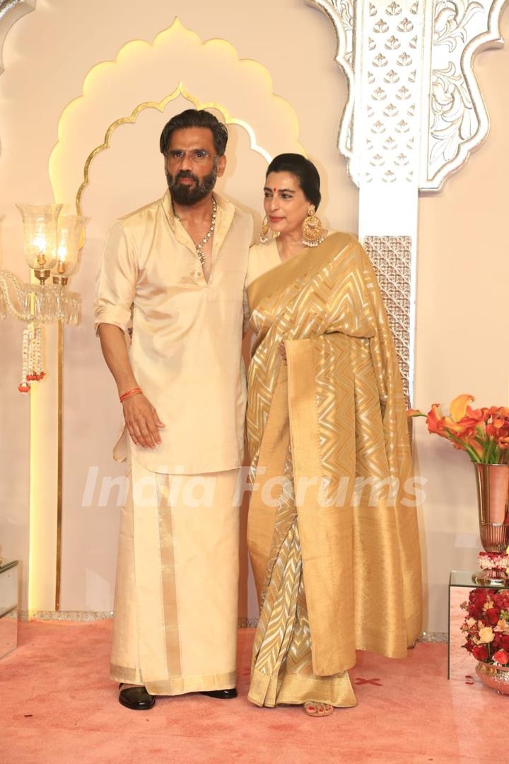 Suniel Shetty at Anant Ambani and Radhika Merchant's Wedding Ceremony