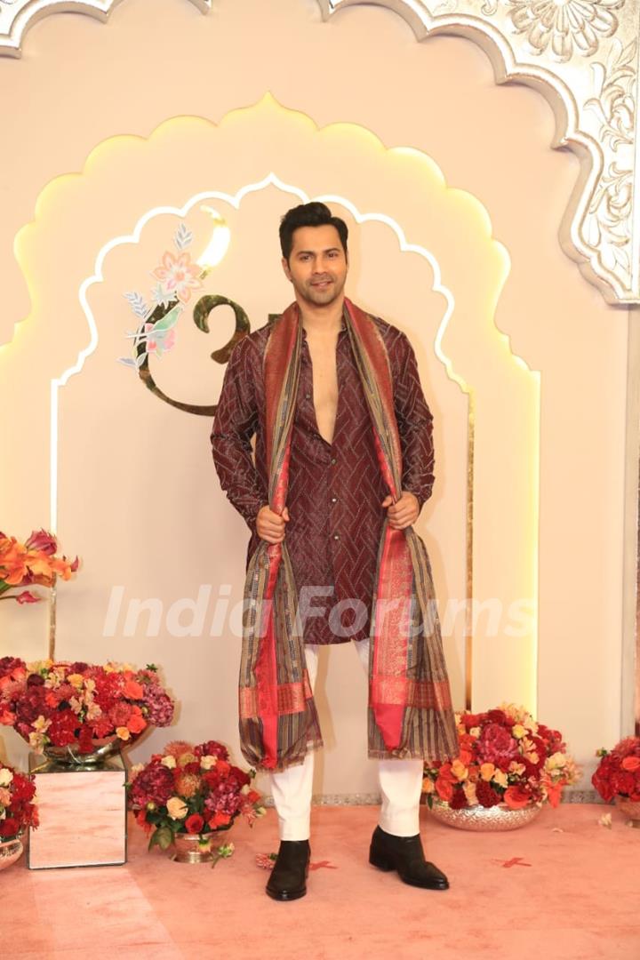 Varun Dhawan at Anant Ambani and Radhika Merchant's Wedding Ceremony