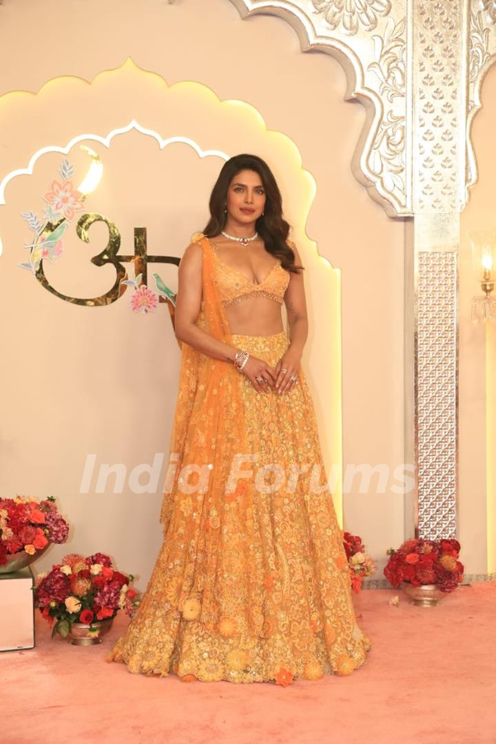 Priyanka Chopra at Anant Ambani and Radhika Merchant's Wedding Ceremony