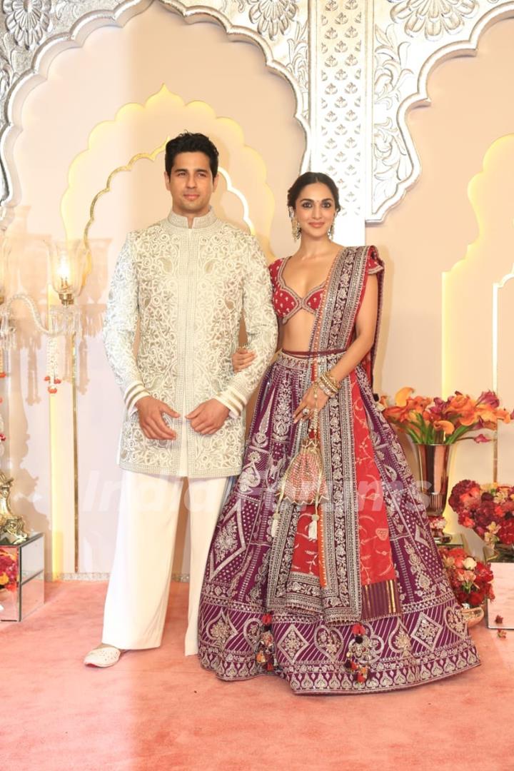 Sidharth Malhotra and Kiara Advani at Anant Ambani and Radhika Merchant's Wedding Ceremony