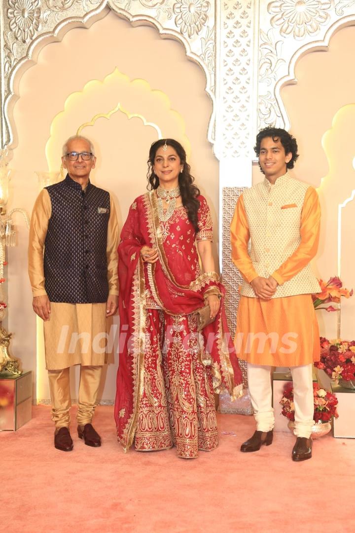 Juhi Chawla at Anant Ambani and Radhika Merchant's Wedding Ceremony