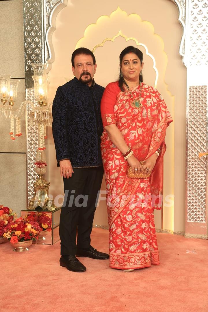 Smriti Irani at Anant Ambani and Radhika Merchant's Wedding Ceremony