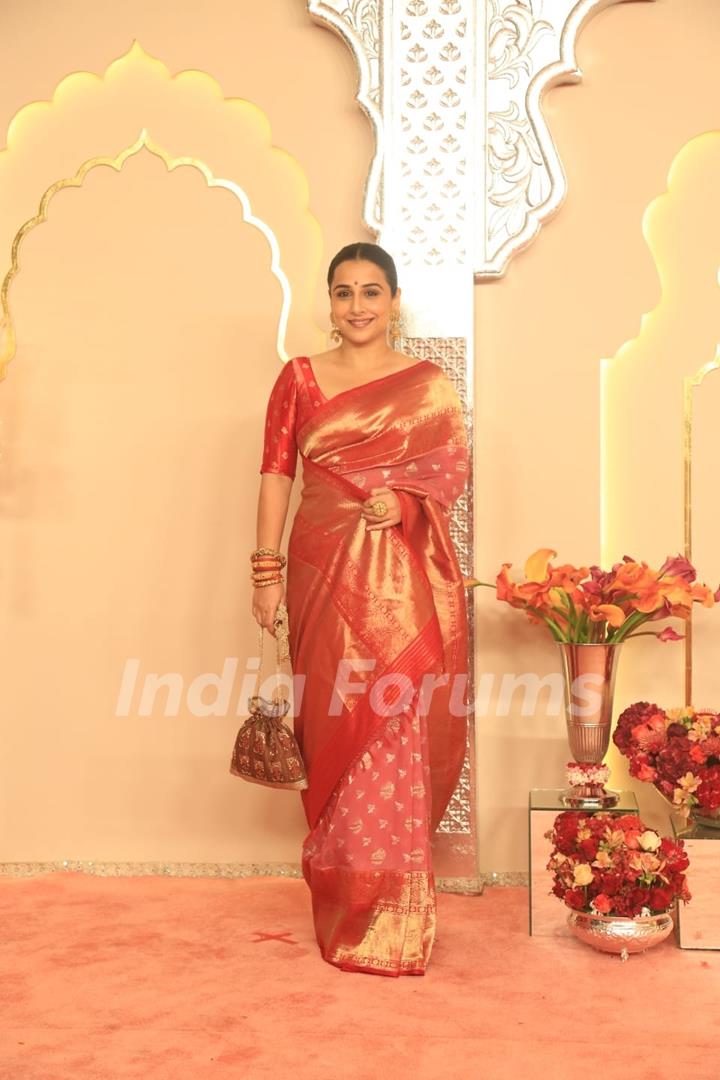 Vidya Balan at Anant Ambani and Radhika Merchant's Wedding Ceremony