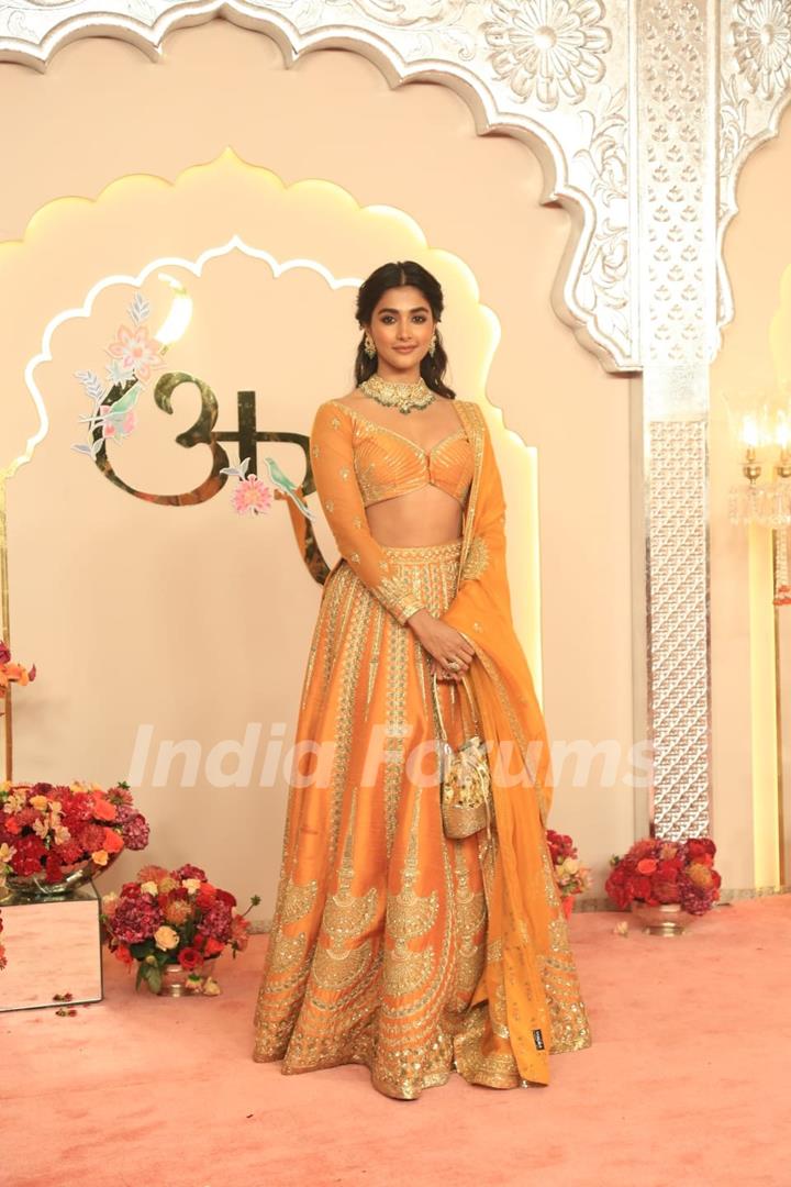 Pooja Hegde at Anant Ambani and Radhika Merchant's Wedding Ceremony