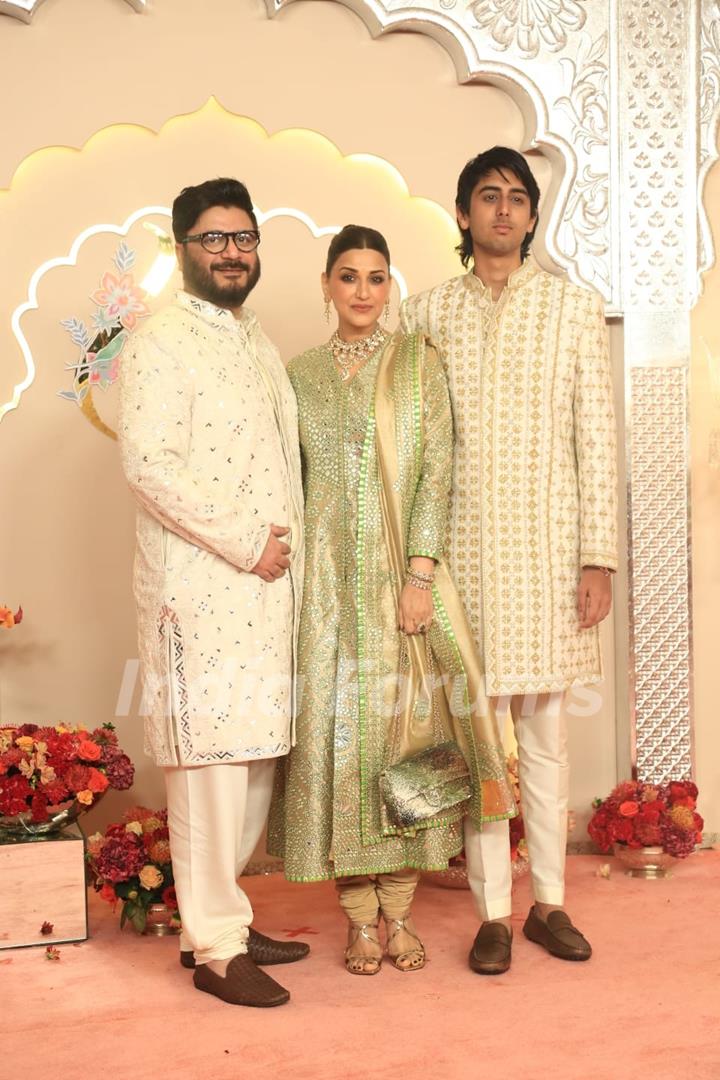 Sonali Bendre at Anant Ambani and Radhika Merchant's Wedding Ceremony