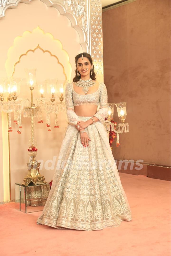 Manushi Chhillar at Anant Ambani and Radhika Merchant's Wedding Ceremony