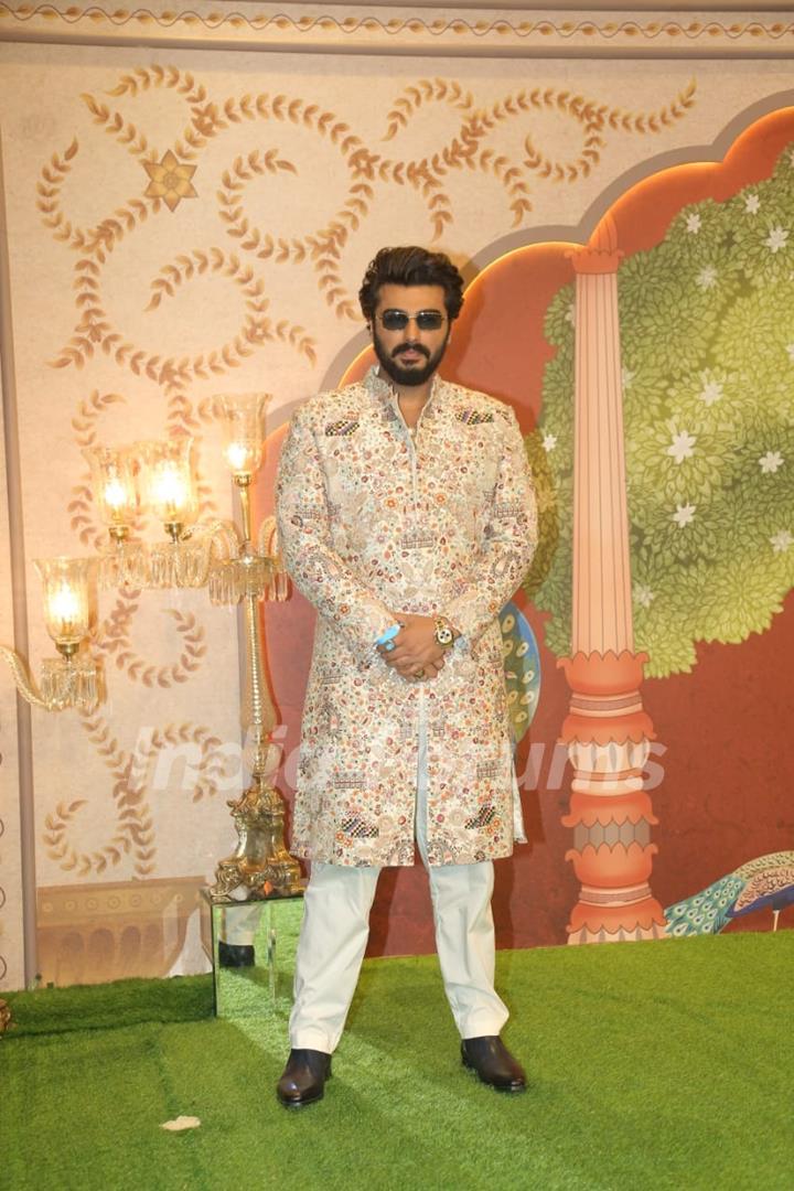 Arjun Kapoor attend Anant Ambani and Radhika Merchant's Ashirwad Ceremony