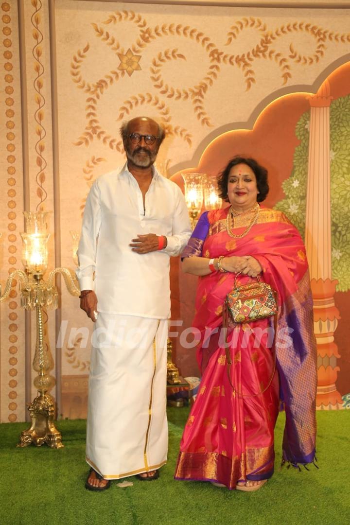 Rajinikanth attend Anant Ambani and Radhika Merchant's Ashirwad Ceremony