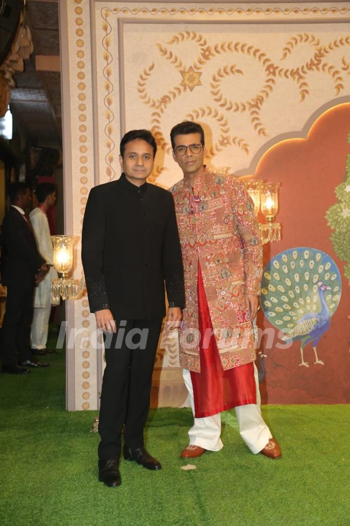 Karan Johar attend Anant Ambani and Radhika Merchant's Ashirwad Ceremony