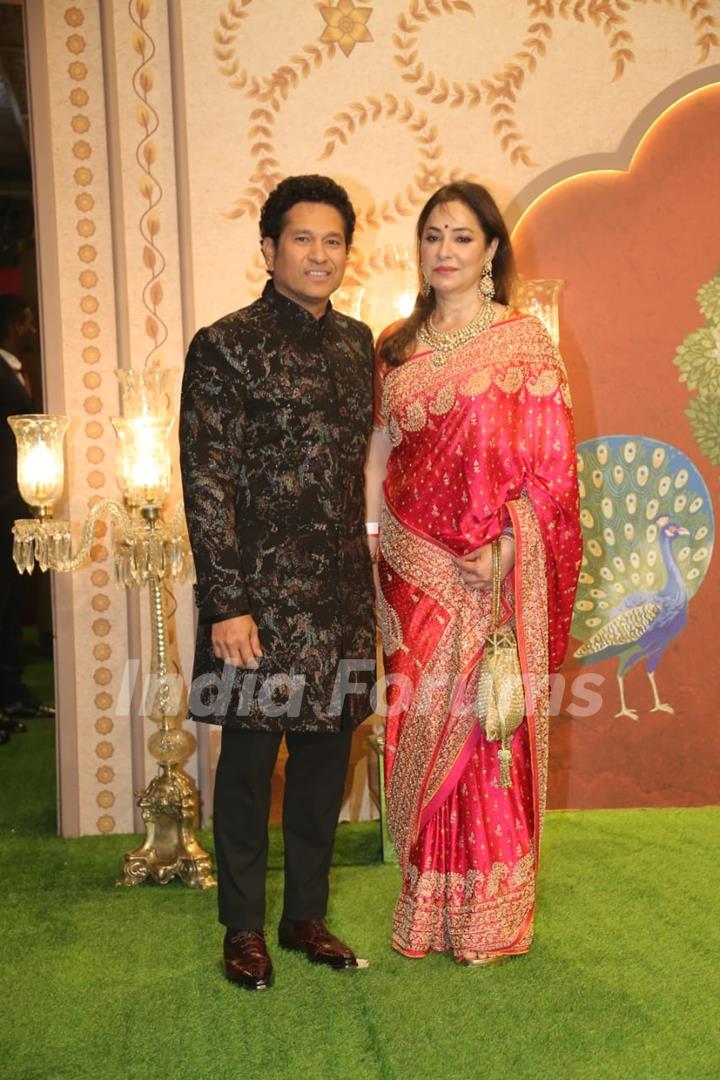 Sachin Tendulkar attend Anant Ambani and Radhika Merchant's Ashirwad Ceremony