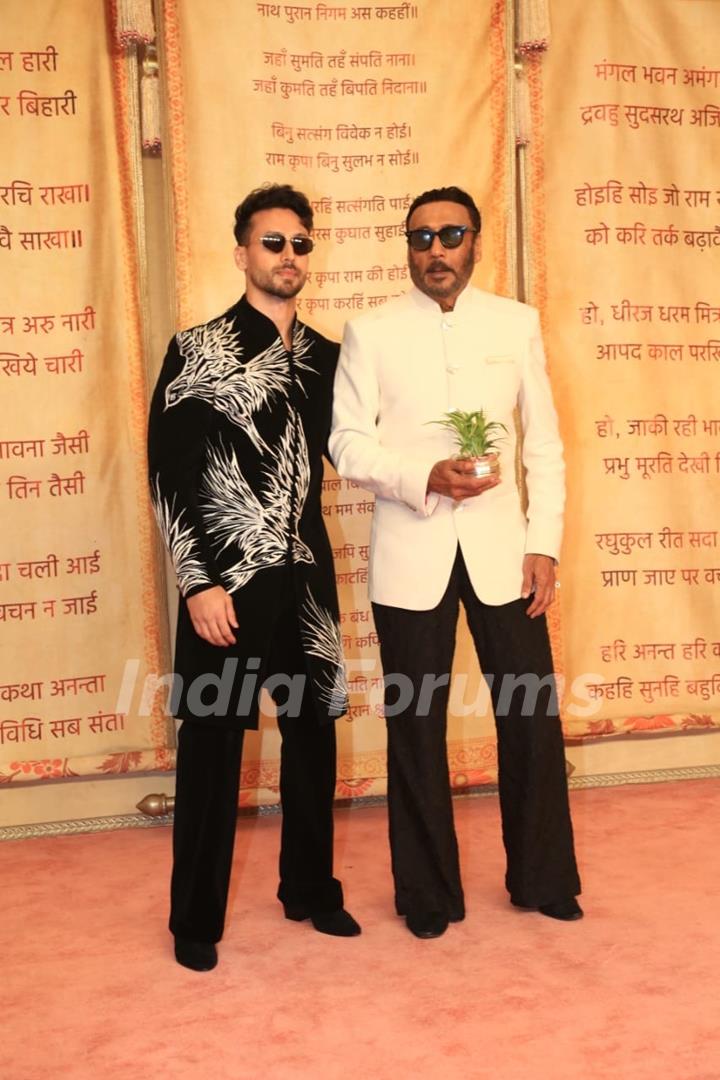 Jackie Shroff and Tiger Shroff attend Anant Ambani and Radhika Merchant's Wedding Reception