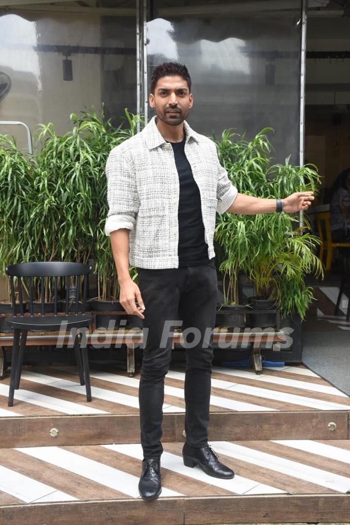 Gurmeet Choudhary snapped promoting his upcoming series Commander Karan Saxena