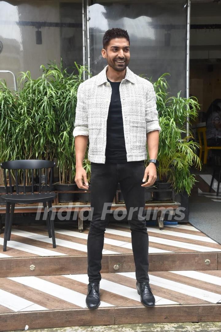 Gurmeet Choudhary snapped promoting his upcoming series Commander Karan Saxena