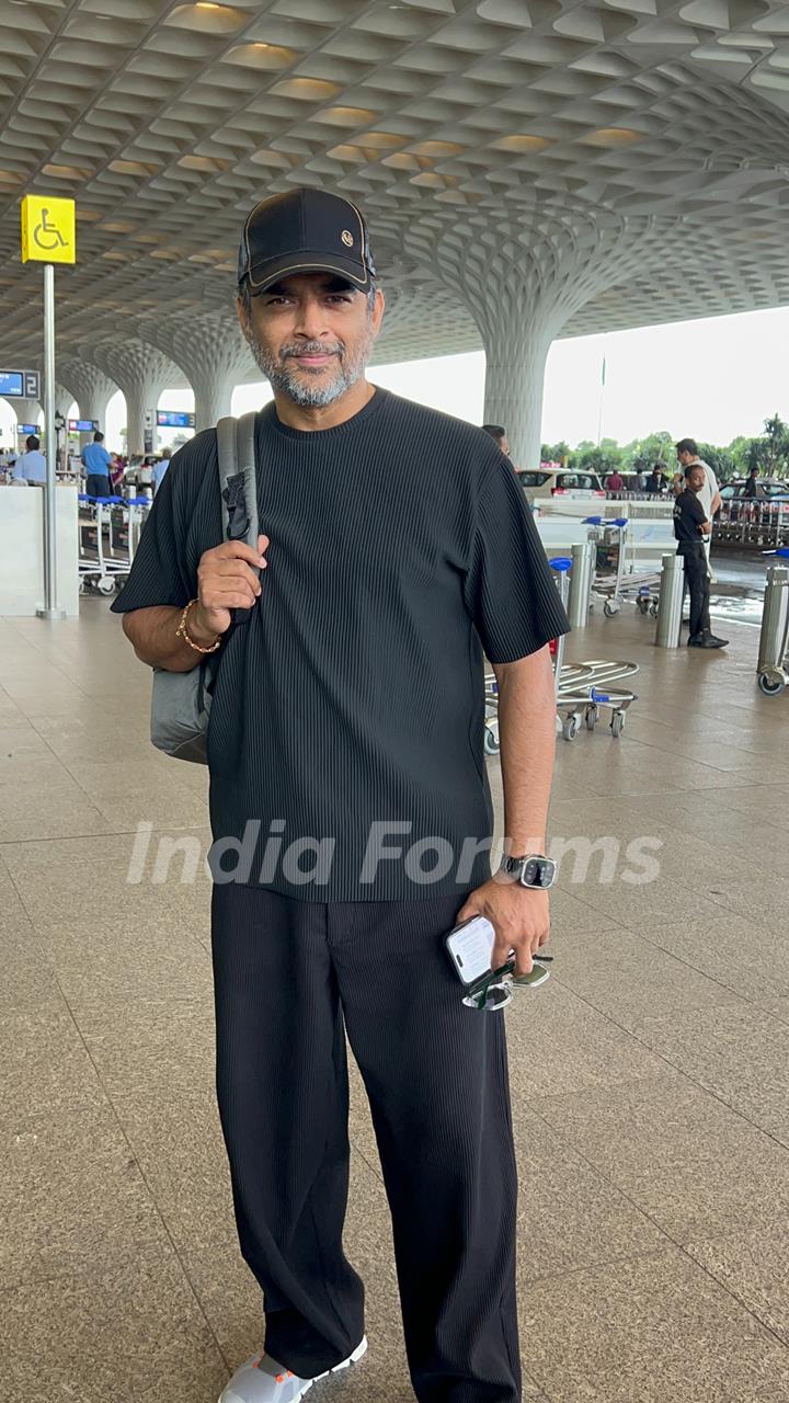 R. Madhavan spotted at the airport