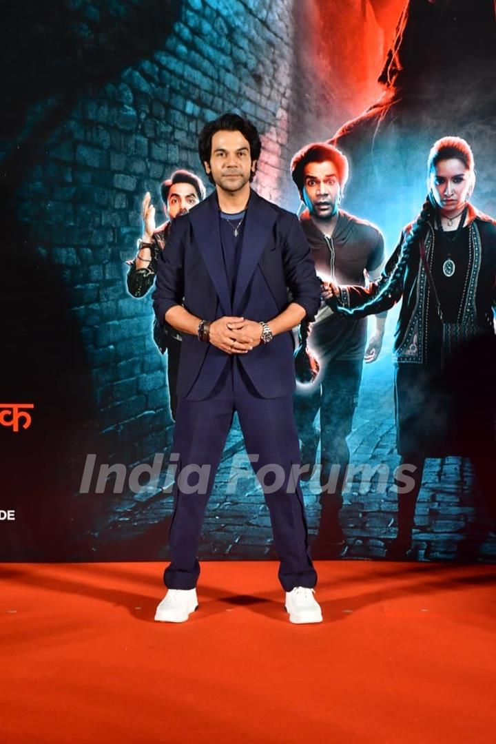 Rajkummar Rao snapped at the Trailer launch of Stree 2