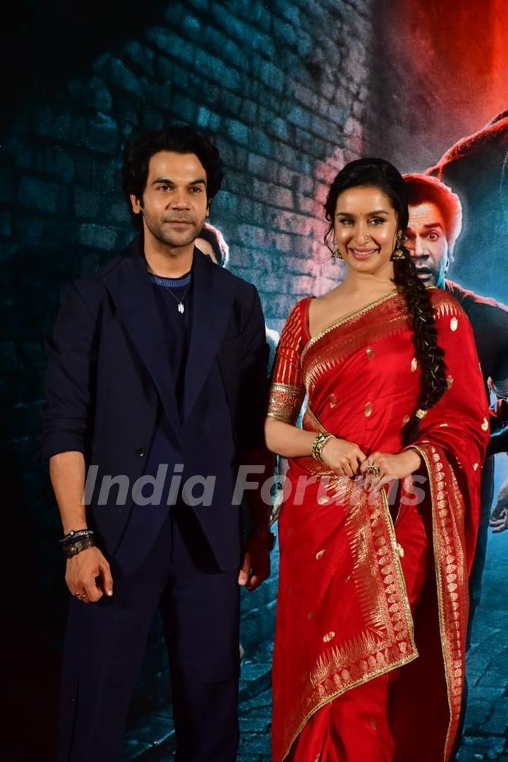 Shraddha Kapoor and Rajkummar Rao snapped at the Trailer launch of Stree 2