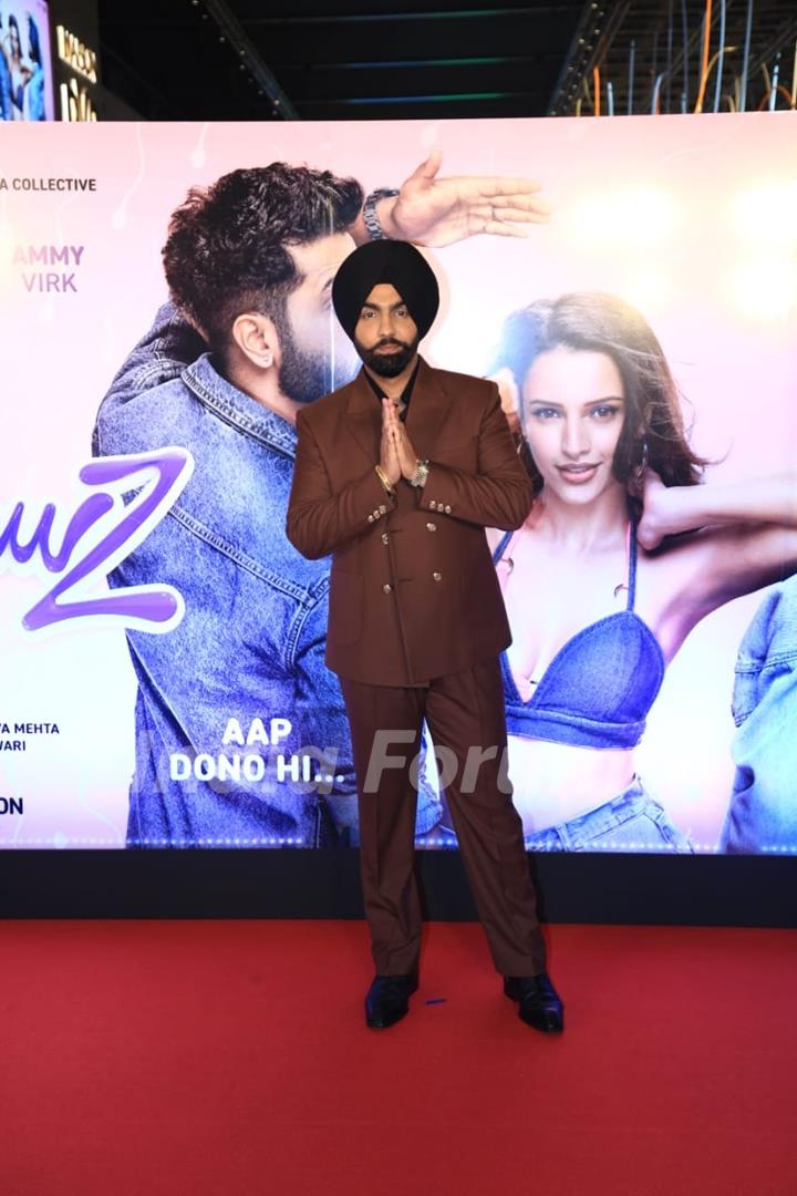 Ammy Virk attend the premiere of Bad Newz