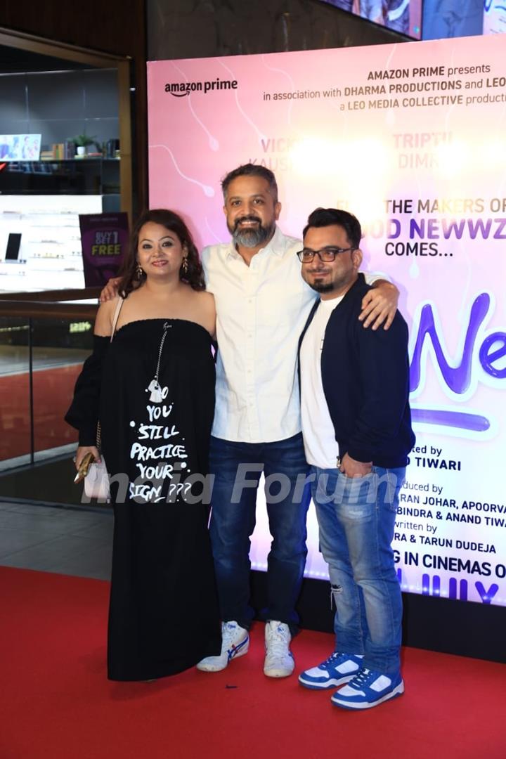 Anand Tiwari attend the premiere of Bad Newz