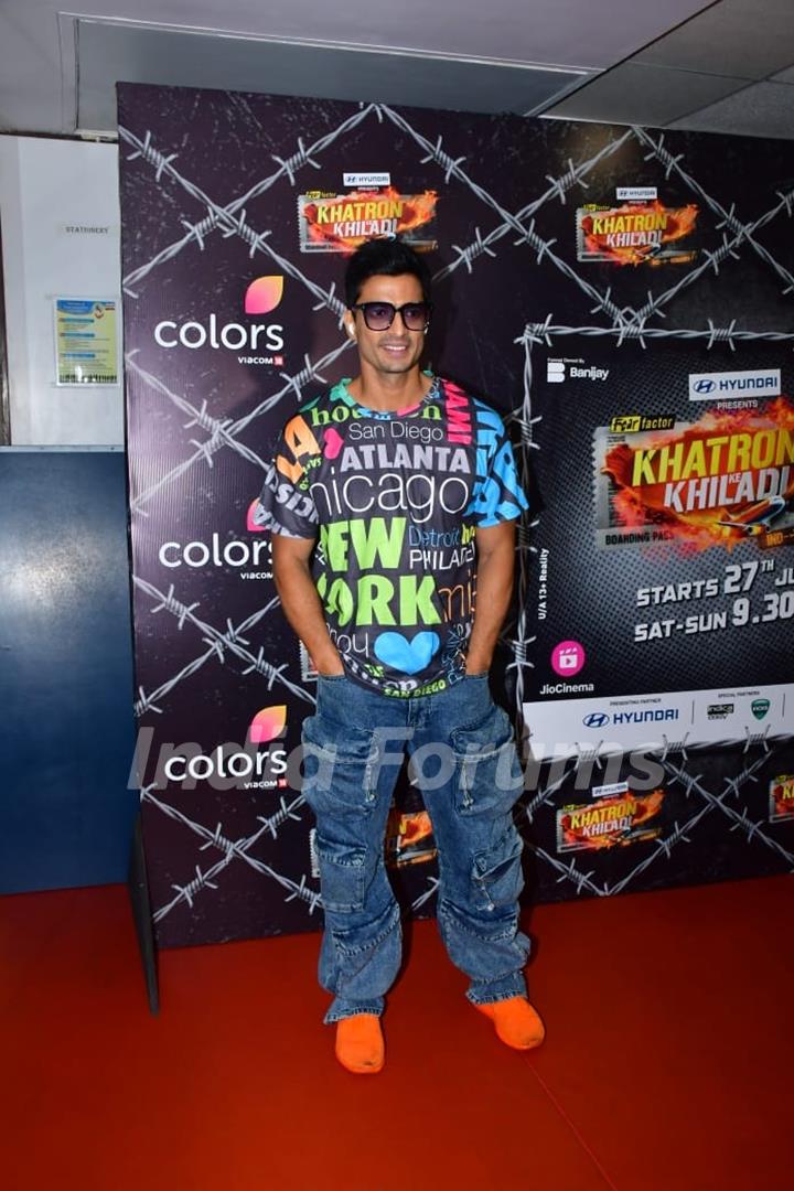 Gashmeer Mahajani attend the press conference of Khatron Ke Khiladi 14