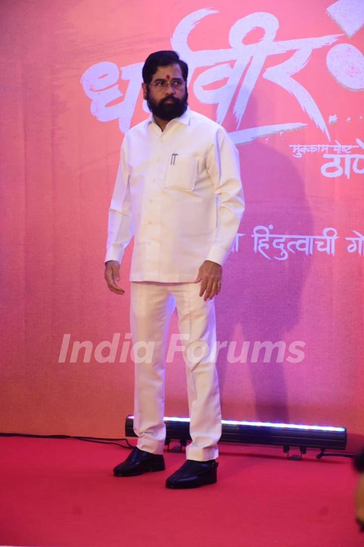 Eknath Shinde grace the trailer launch of Dharmaveer 2