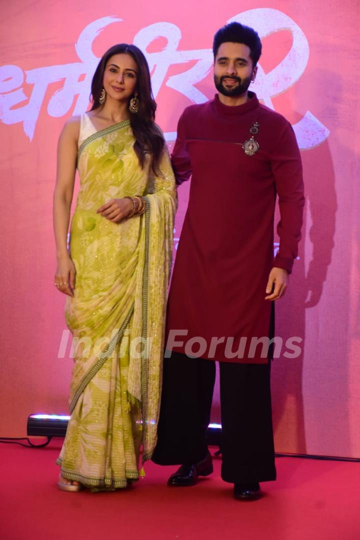 Jackky Bhagnani and Rakul Preet Singh grace the trailer launch of Dharmaveer 2