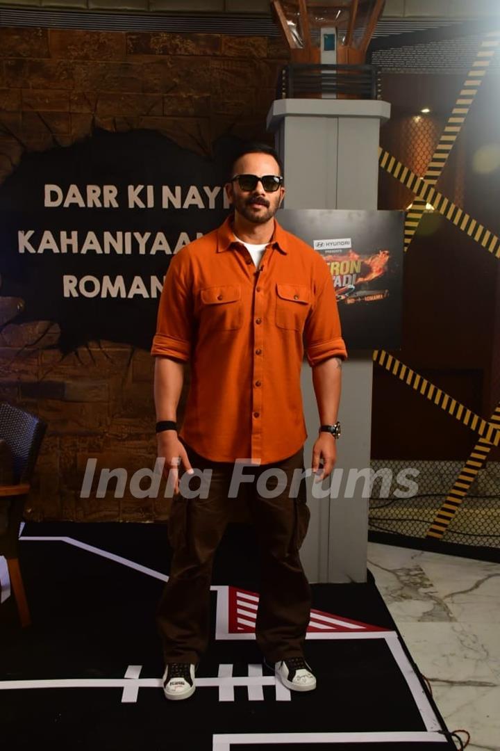 Rohit Shetty snapped promoting his upcoming show 'Khatron Ke Khiladi '