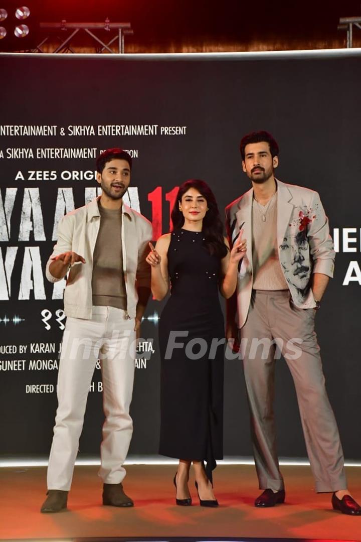 Kritika Kamra, Raghav Juyal and Dhairya Karwa grace the trailer launch of Gyaarah Gyaarah