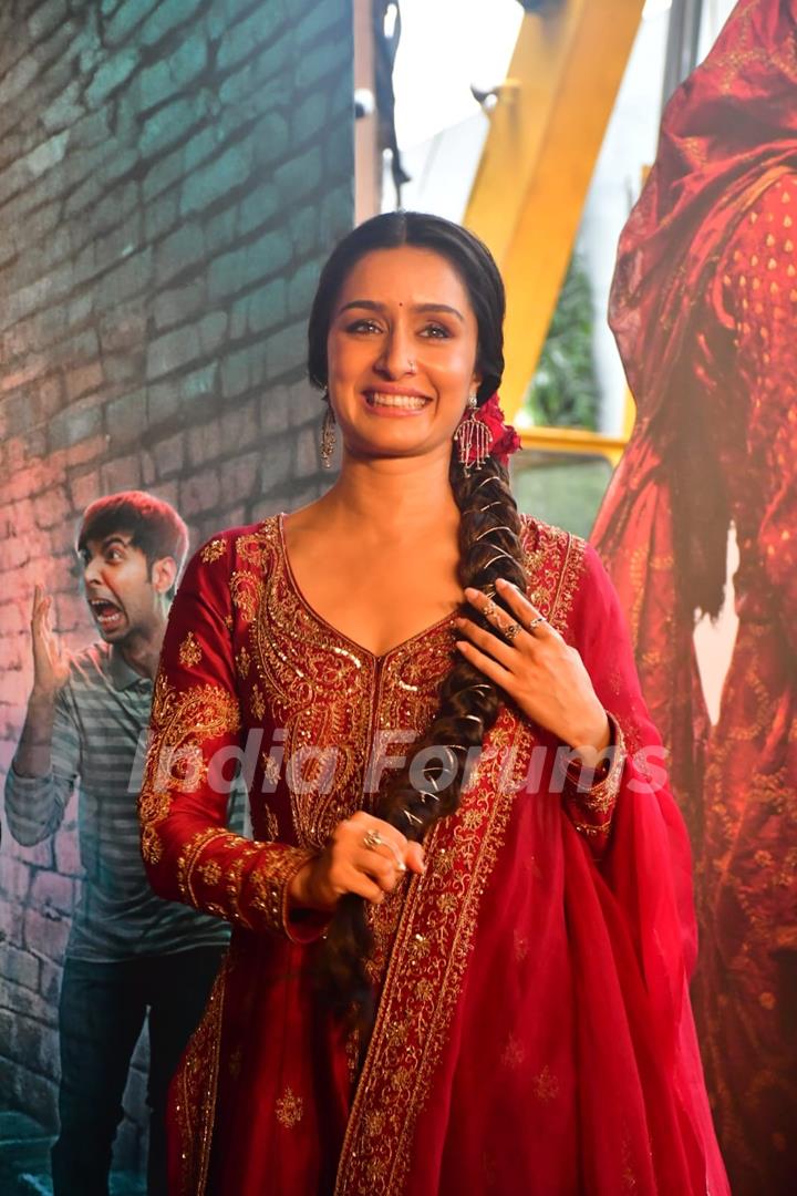 Shraddha Kapoor snapped at the song launch of 'Aaj Ki Raat' from Stree 2