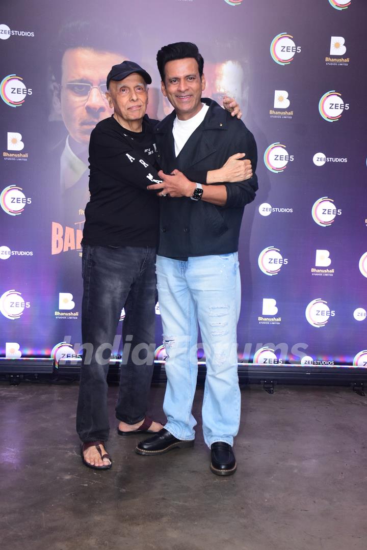 Mahesh Bhatt and Manoj Bajpayee grace the success party of Sirf Ek Bandaa Kaafi Hai