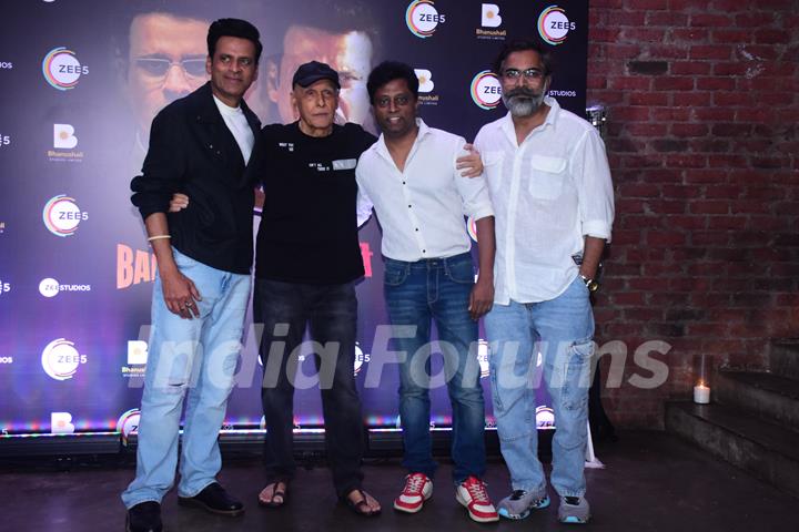 Mahesh Bhatt and Manoj Bajpayee grace the success party of Sirf Ek Bandaa Kaafi Hai