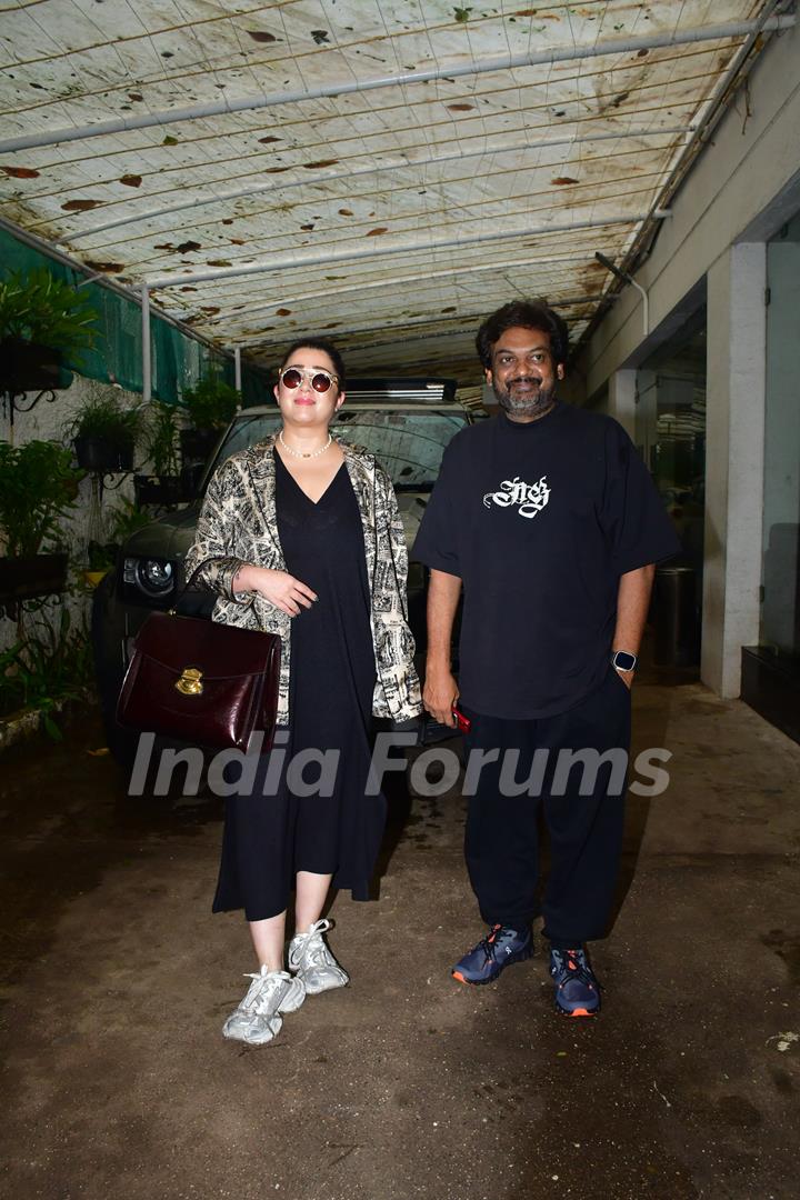 Charmy Kaur and Puri Jagannadh snapped at Juhu