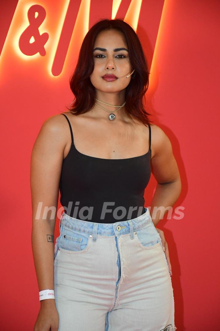 Naina Bhan snapped at H&M store launch in Bandra, Mumbai