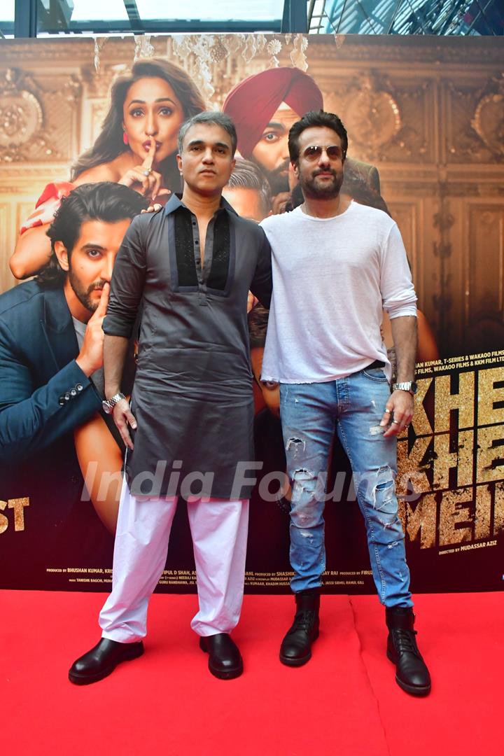 Fardeen Khan  snapped at ‘Hauli Hauli’ song launch from Khel Khel Mein