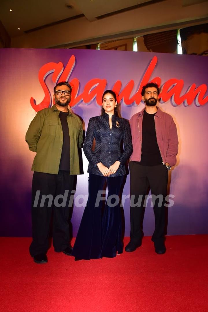 Janhvi Kapoor snapped at the Shaukan song launch from Ulajh