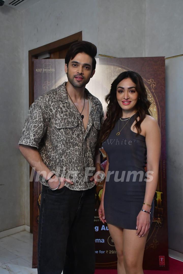 Parth Samthaan and Khushalii Kumar snapped promoting their film Ghudchadi