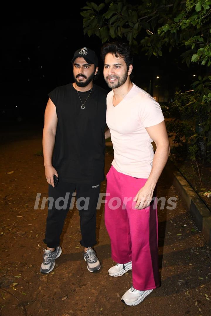 Arjun Kapoor and Varun Dhawan snapped in Bandra