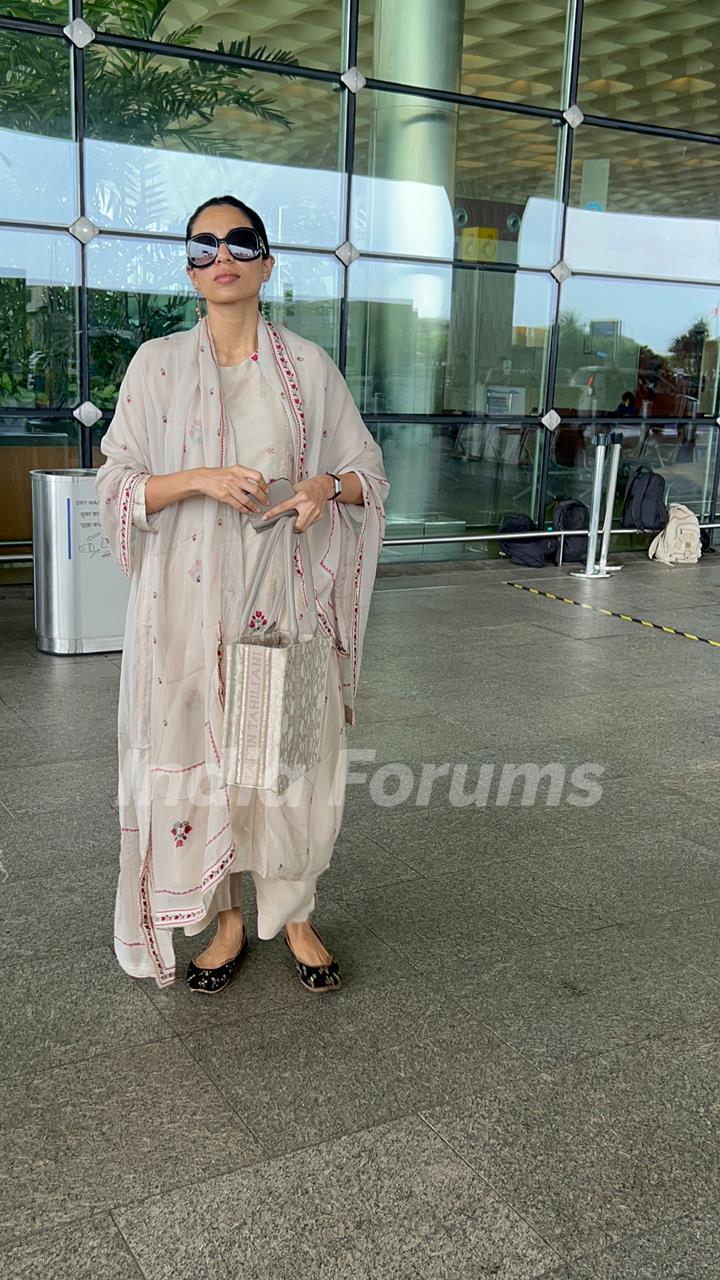 Sobhita Dhulipala snapped at airport